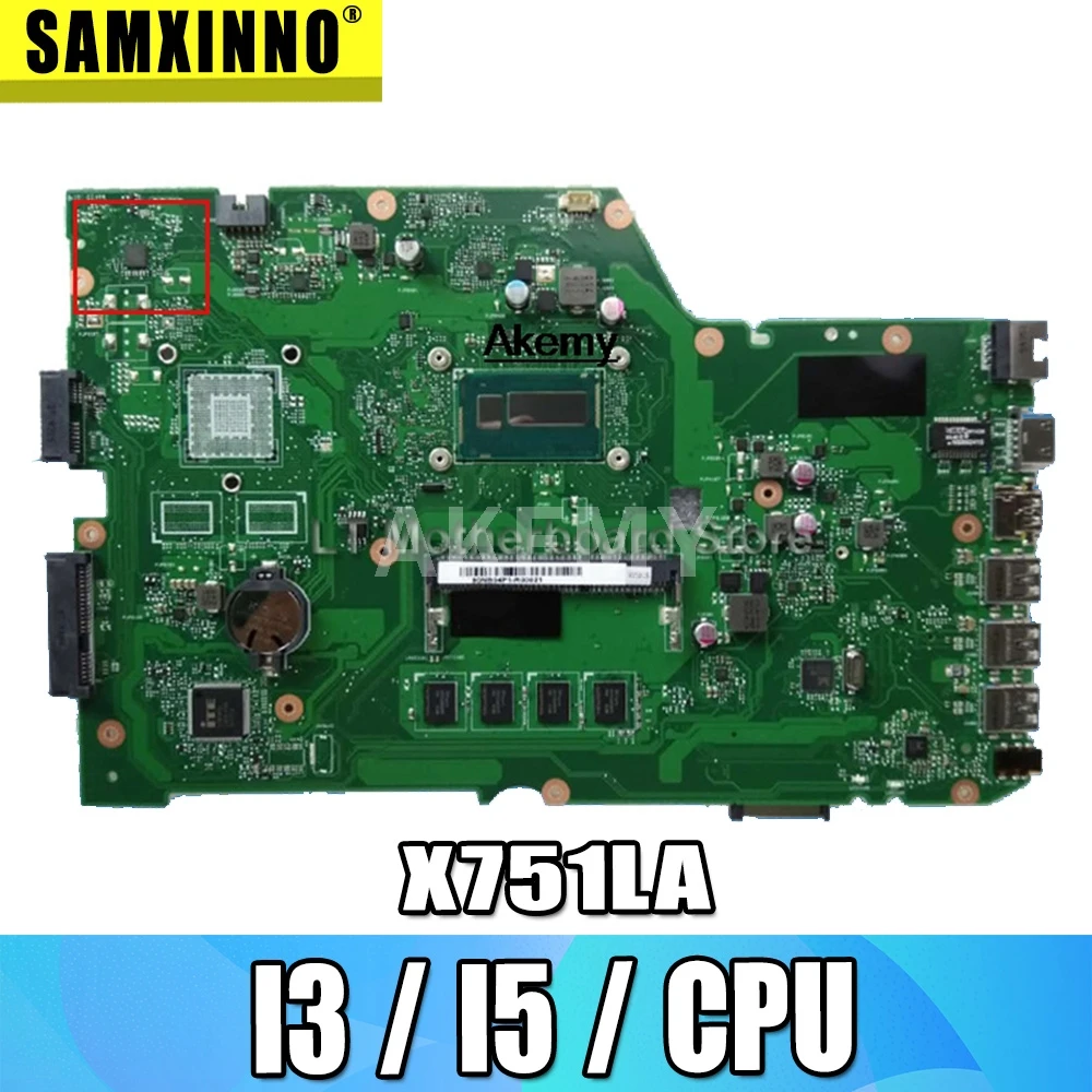 Материнская плата X751LA для For Asus X751L K751L K751LD R752L X751LK X751LN X751LD X751LX X751LJ X751LB I3 / I5 CPU