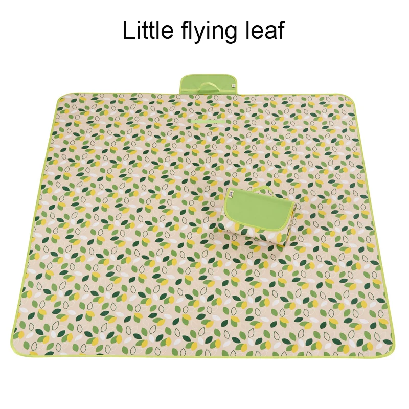 Little flying leaf 145x180/145x200/195x200 см Водонепроницаемый складной Открытый Кемпинг Коврик для йоги расширить коврик для пикника плед пляж Одеяло Детские многопользовательский мат - Цвет: Little flying leaf