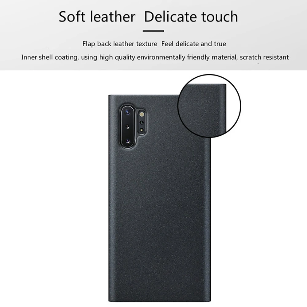 Вертикальный смарт-чехол для телефона из искусственной кожи 360 ° для samsung galaxy S9 10 Plus S10e Windows