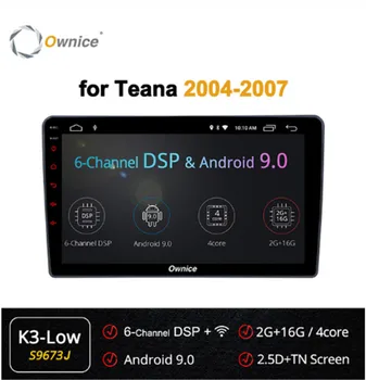 

Ownice 9inch 4Core 2 Din Android 9.0 Car Dvd Player ForNISSAN Teana 2004 - 2007 4G LTE DSP 360 Panorama Optical GPS Navi Stereo