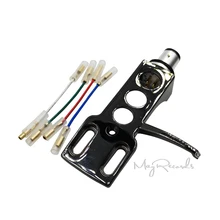 Универсальный LP поворотный стол Phono хедшелл крепление Замена пластик с свинцовыми проводами