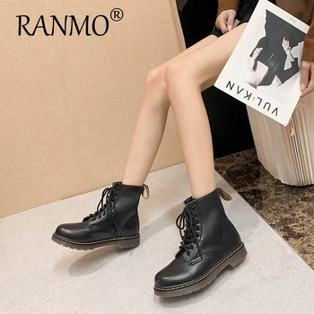 

Leather Martin boots women's European and American popular short boots 2020 new boots children's motorcycle women's boot trend