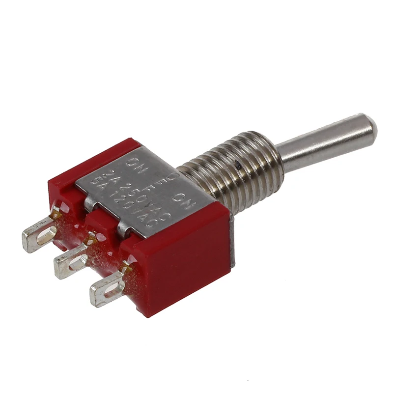 6 шт. AC 250V 2A 120V 5A SPDT вкл./ВЫКЛ./ВКЛ. 3 положения тумблер