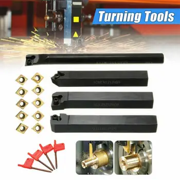 

18PC Automobile Repair Tool Lathe Turning Tool Holder CCMT09T304 Carbide Inserts T15 Wrench Kit Car Accessories Disassembly Tool