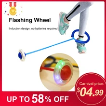 Детские забавные прыгающие мячи, одна нога, Мигающий прыгающий мяч, скакалки, спортивные качели, мяч, фитнес-игры, развлекательные игрушки