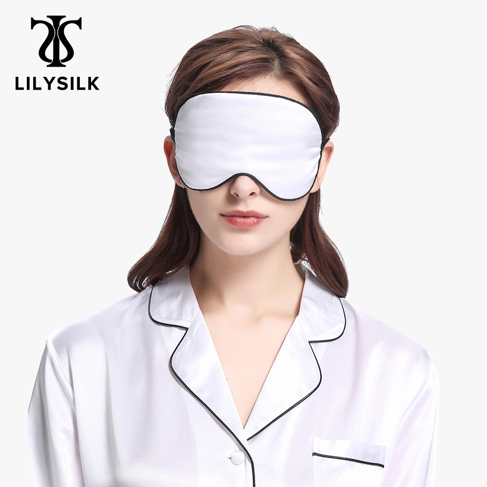 Lilysilk– Masque De Sommeil En Soie Pour Les Yeux, Avec Taillage Noir,  Grande Vente, 19 Momme, Livraison Gratuite - AliExpress
