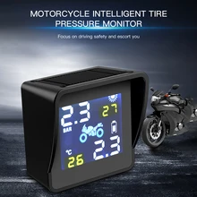 Беспроводная система контроля давления в шинах мотоцикла TPMS Водонепроницаемая беспроводная Высокоточный Тестер давления в шинах