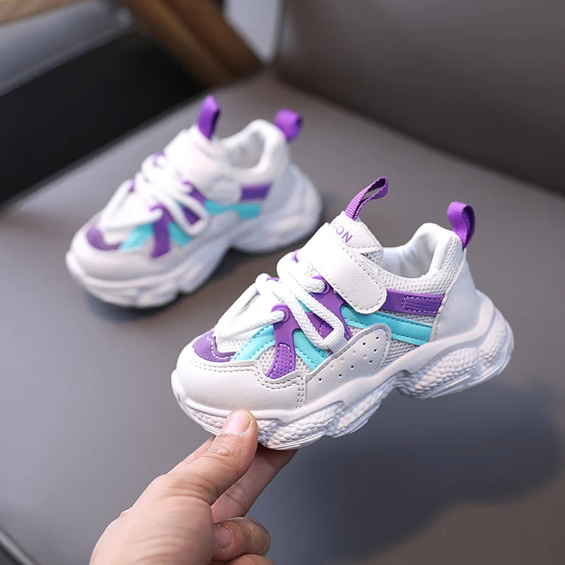 

Spring Autumn Boys And Girls Sneakers Children Leisure Shoes Kids Sport Running Shoes Fashion Non-slip Soft Breathable Mesh 1-7T