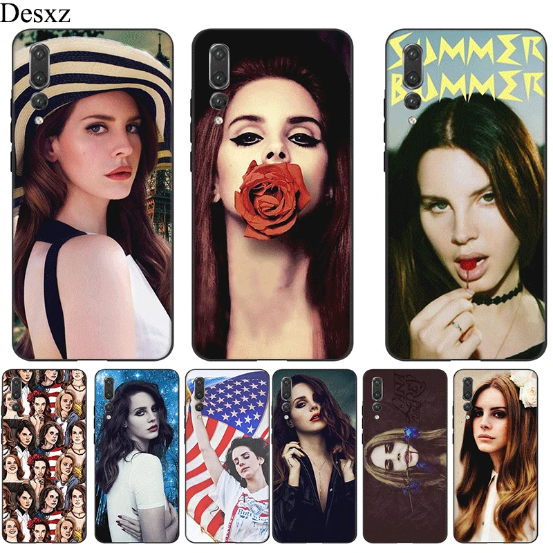 

Mobile Phone Case For Huawei Y5 Y6 Y7 Y9 Mate 10 20 Pro Nova 2i 3 3i 4 5i Lite Cover Sexy Singer Model Lana Del Rey Mona Lisa