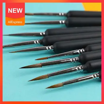 

9pcs/set Drawing Hook Line Pen Watercolor Soft Hair Drawing Oil Painted Supplies Fine Pen Art Painting Art Brush Hand Thin R3L6