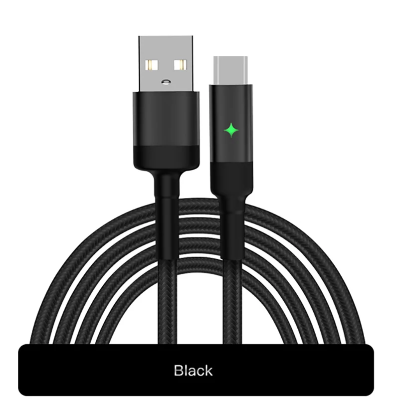 Кабель Micro USB для быстрой зарядки для sony, htc, LG, Nokia, Android, зарядный кабель для синхронизации данных, для Xiaomi Redmi 4, 4X5, 6, Note, 4, 5, USB кабели - Цвет: Черный