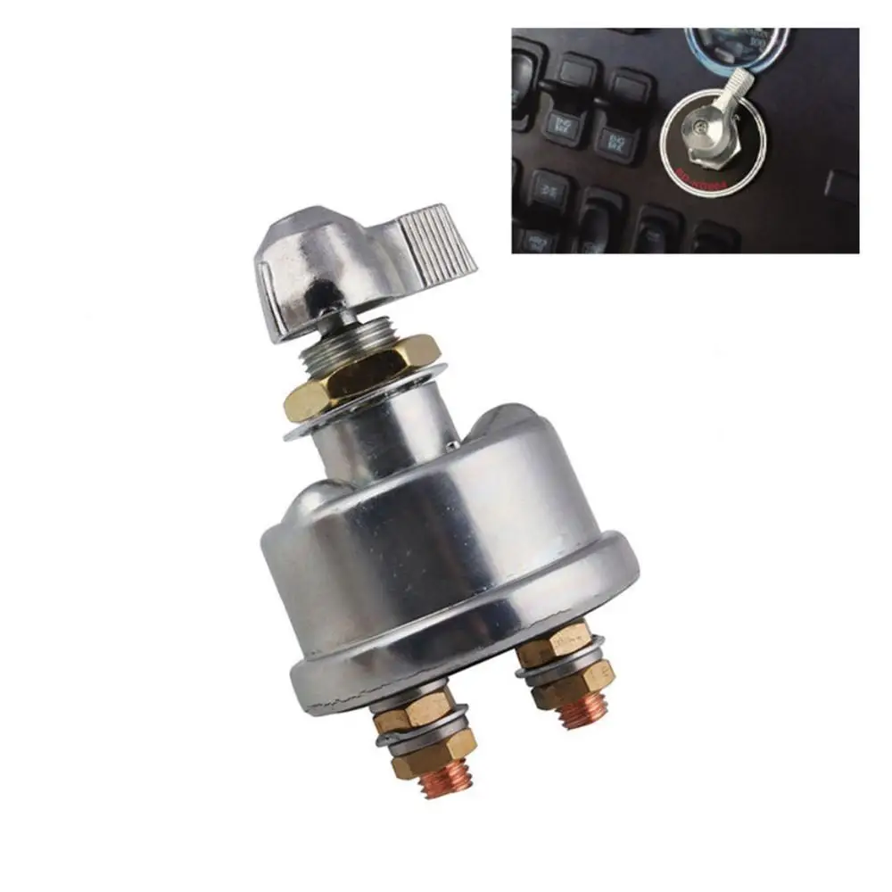 

12V Master Battery Disconnect Switch 2 post SPST Kill Cut Off Nascar Marine ATV Truck Auto Battery Power Switch