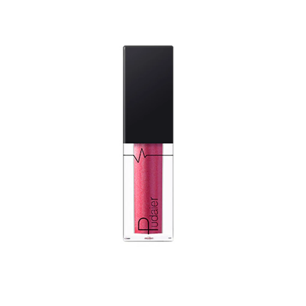 NO.3 Women Girls Pearly Metallic Lip Gloss Pigment Paint Lip Stick Moisturizer Balm Makeup Cosmetics Longwear - Цвет: NO.3