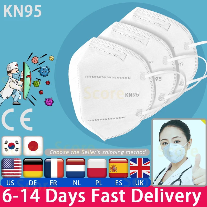 

CE certified KN95 mask 3 Ply Surgical Mask Disposable Face Mouth Mask Anti-Dust Anti Pollution Non-Woven Mask free shipping
