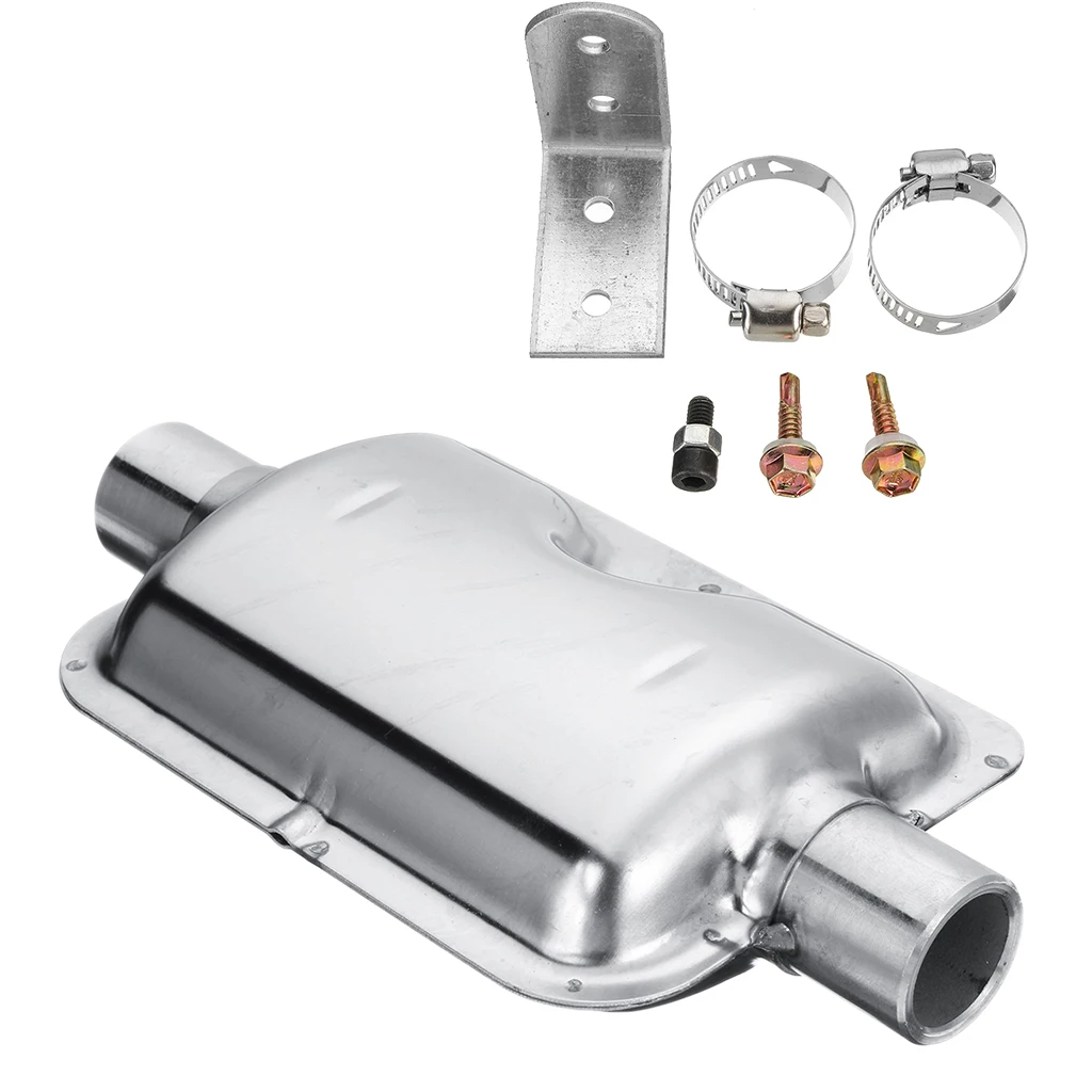 24mm Diesel Heater Muffler With 2 Clips And Mounting Bracket For Eberspacher