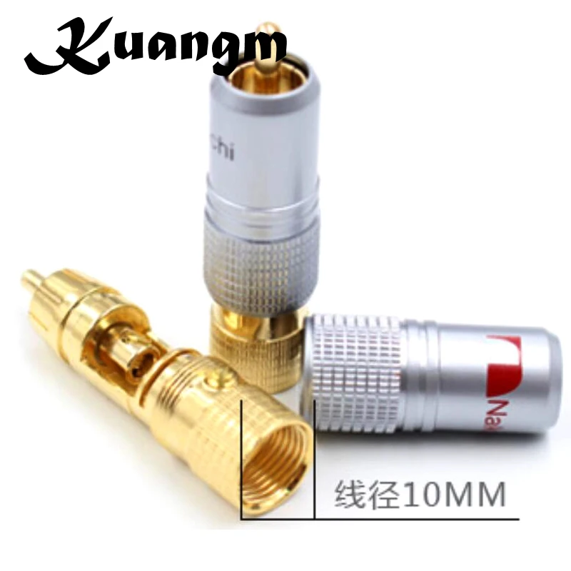 Kuangm 100pcs RCA   Nakamichi RCA ÷  ̺ Ŀ ͹̳ Ŀ  ͽ  RCA  Connecto