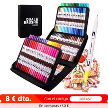 

TOUCHNEW Dual Tip Brush Marker Pens Fineliner Pens Watercolor Drawing Marker for Colouring