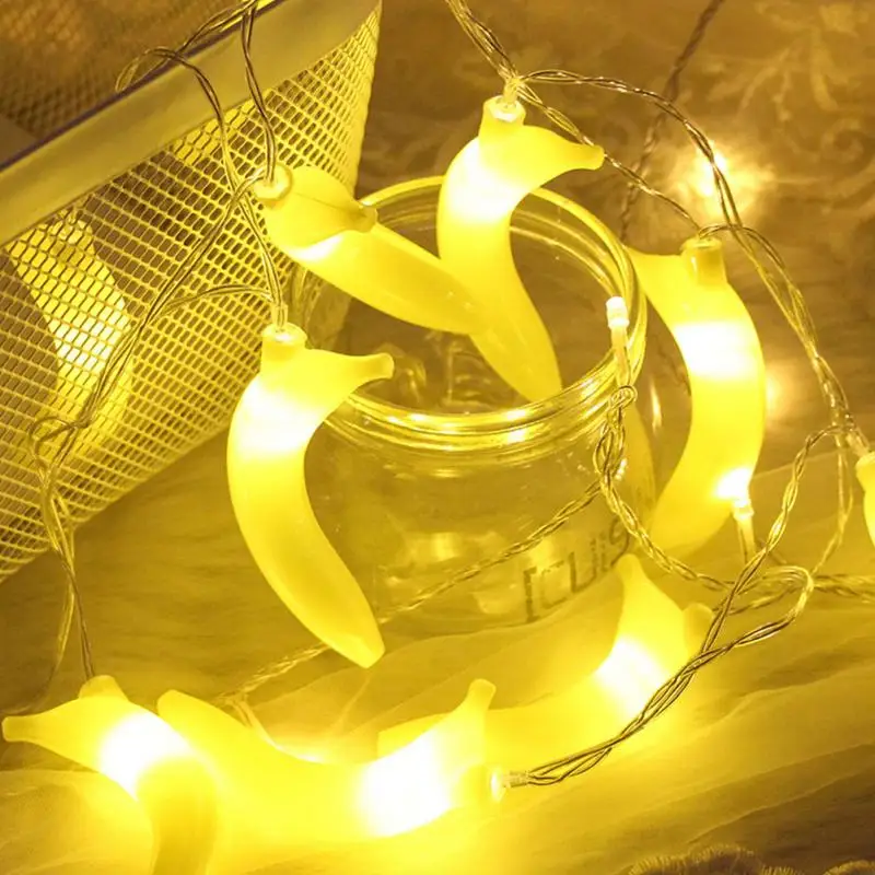 

1.5 Meter Banana Shaped LED String Light Fruit Lamp String Interior Decorative Lamp Children's Night Light Room Party Light