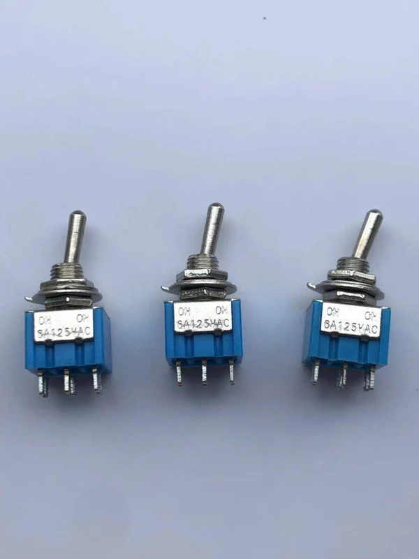 

5pcs 6 Pin 2 Position Miniature Mini Toggle Switch 6A 125V MTS-202 ON-ON