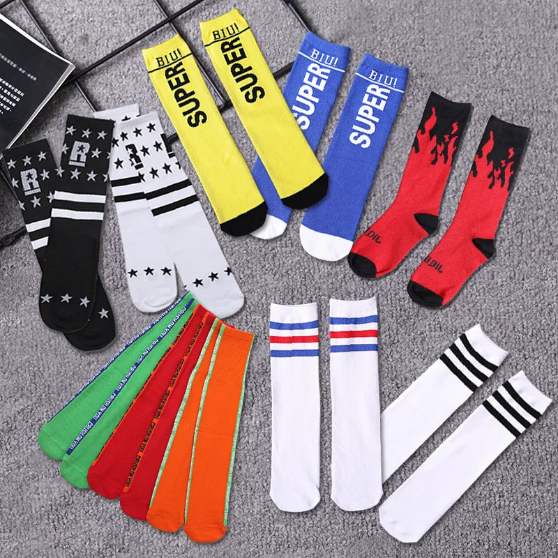 40cm Kids Cool Hip Hop Stockings Socks for Girls Boys Jazz Dance Accessories
