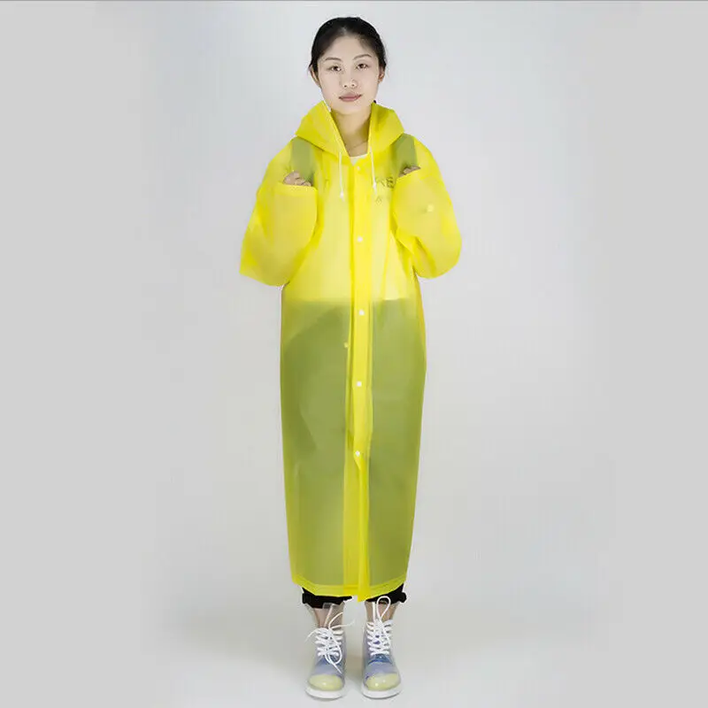 Raincoat Women Rainwear Men Rain Coat Impermeable Capa de chuva chubasquero Poncho Japan Waterproof Rain cape cover Hooded - Цвет: Цвет: желтый