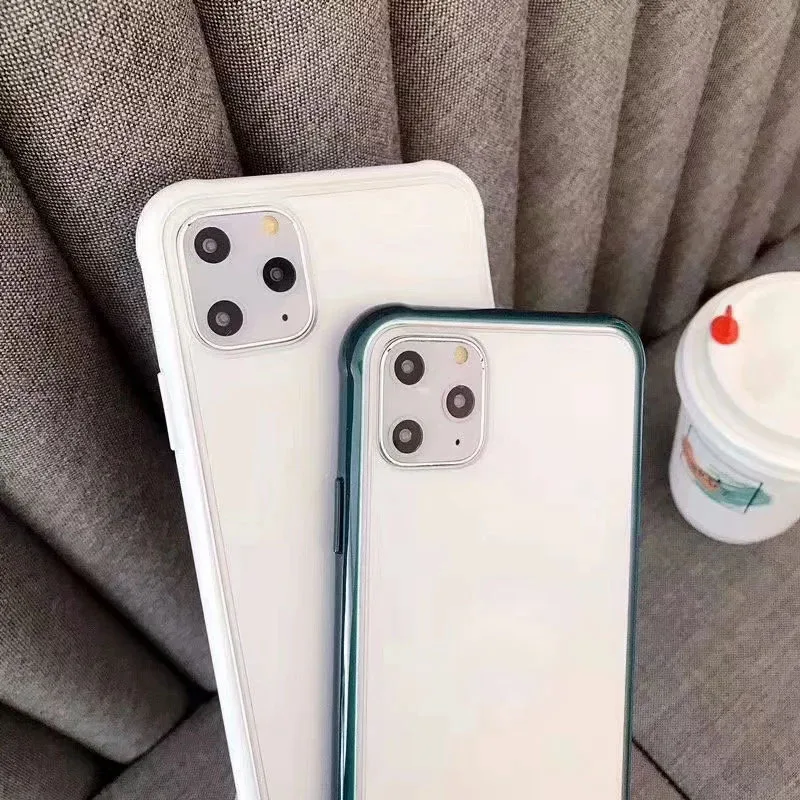 Матовый полупрозрачный чехол для iPhone 11 Pro XS MAX X XR XS 8, 7, 6, 6S Plus, чехол из жесткого поликарбоната+ мягкий, симпатичный, из ТПУ Модный Роскошный чехол-накладка 15 шт