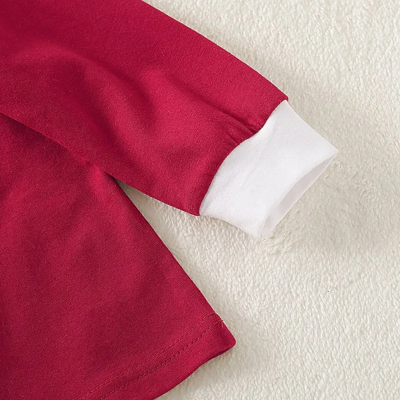 Рождественская одежда для сна для всей семьи с рисунком из мультфильма для маленьких девочек; блузка с длинными рукавами+ штаны; комбинезон; Пижама