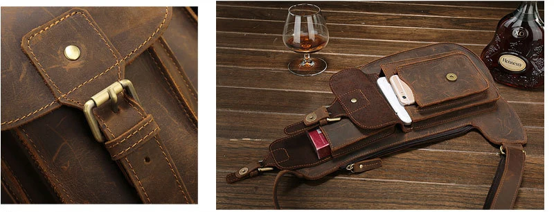 A Leather Satchel for Men with Character in Vintage Style