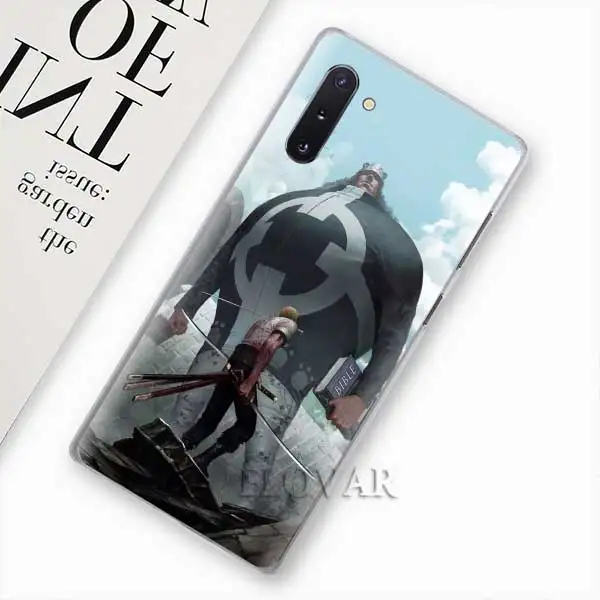 One piece Roronoa Zoro чехлы для телефонов samsung Galaxy Note 10 S10 Plus 5G S10e A30 A40 A50 A60 A70 M40 жесткий чехол - Color: 012