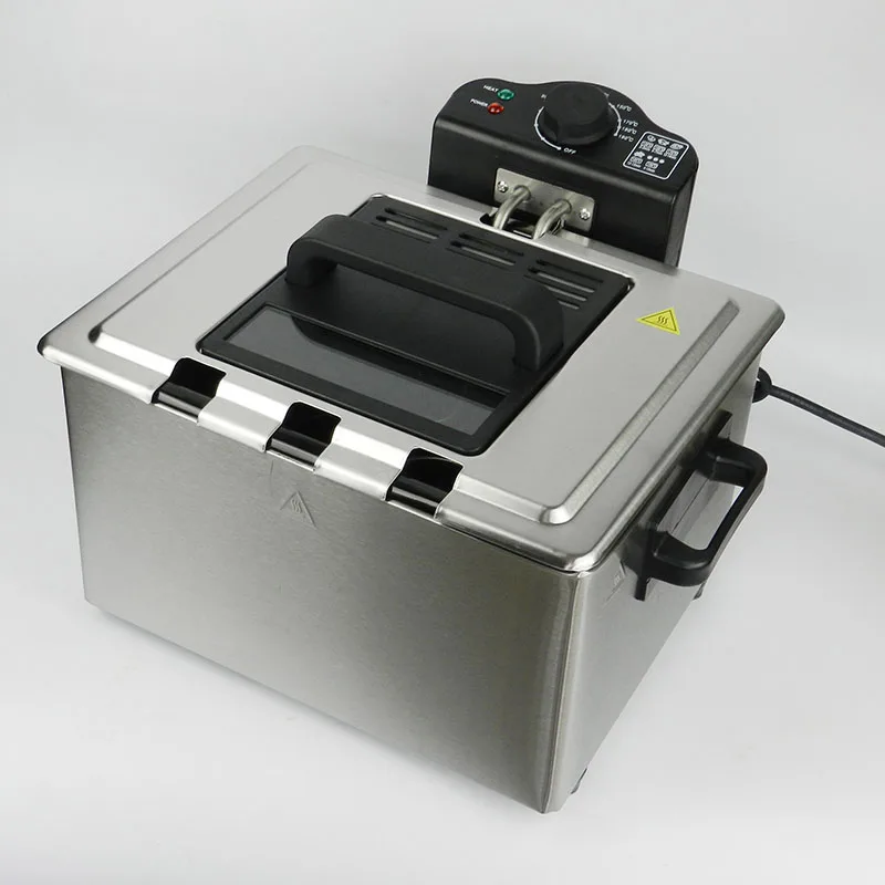 2000W Commercial Fryer 5L Fried French Fries Fried Chicken Wings Oil-free Smoke Potato Tower Household Electric Fryer