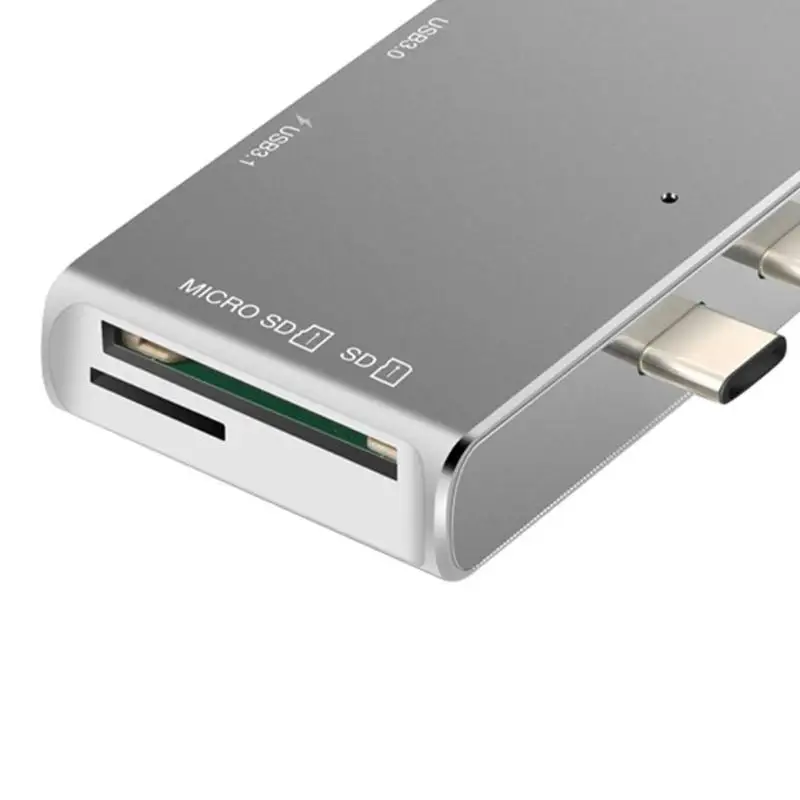 Горячая Распродажа, двойной USB C концентратор, Классический Тонкий YC212 5 в 1, двойной type-C концентратор USB 3,1, HDMI, USB 3,0, SD, TF док-станция для MacBook Pro
