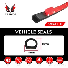 Zarkor маленький D автомобильный резиновый уплотнитель двери 9 мм x 10 мм водонепроницаемый звукоизоляция амортизация Авто герметик прокладка для двери задняя крышка