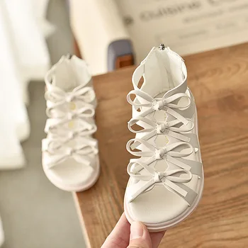 

JJ ZB37-7 Children's Sandals Korean Fashion Version Of The Hollow Girl Roman Sandals Open Toe High Help Sandals JJ