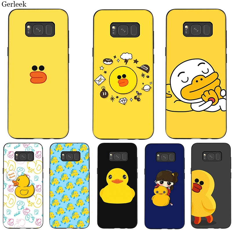 Cell Mobile Phone for Samsung GALAXY A2 A20E A70s J4 J6 J7 J8 Core Prime Duo Plus Cover 2018 cool yellow duck Cute cartoon | Мобильные