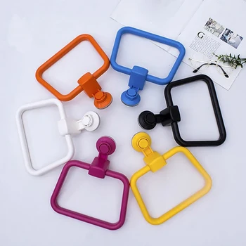 

Bathroom Multifunction Powerful Suction Cup Towel Ring Bathroom Punch-free Towel Hanging Ring Seamless Towel Wall Mount