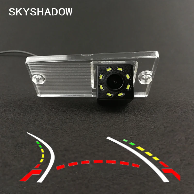 Беспроводная Автомобильная CCD задняя камера рыбий глаз 4 8 12 led динамическое