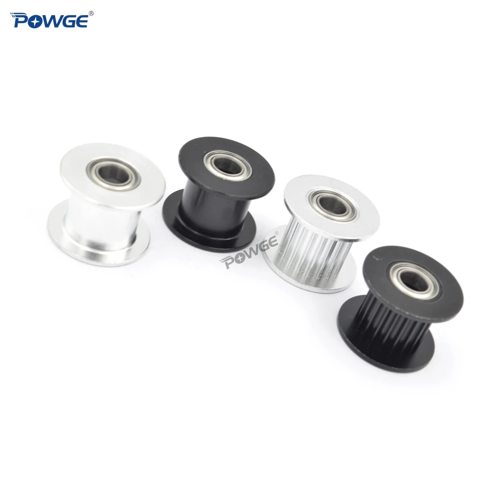 Synchronou Idler Pulley 2M 2GT 20 Teeth Bore 5mm with Bearing For GT2 Open belt Width 10MM 20teeth 20T Passive Wheel timing belt pulley fixed pulley timing pulley belt pulley