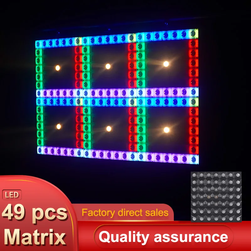 49*3w 4in1 LED Matrix Light RGB Beam Wash Effect Lights DMX 512 Led Display Matrix Stage Light Effect Disco DJ Stage Lighting