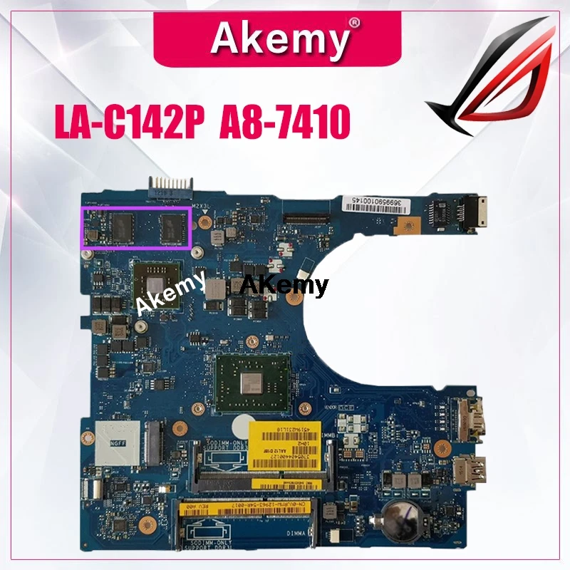 

For Dell Inspiron 5455 5555 Laptop Mortherboard With A8-7410 CN-0GFDVC GFDVC 0GFDVC AAL12 LA-C142P motherboard tested 100% work