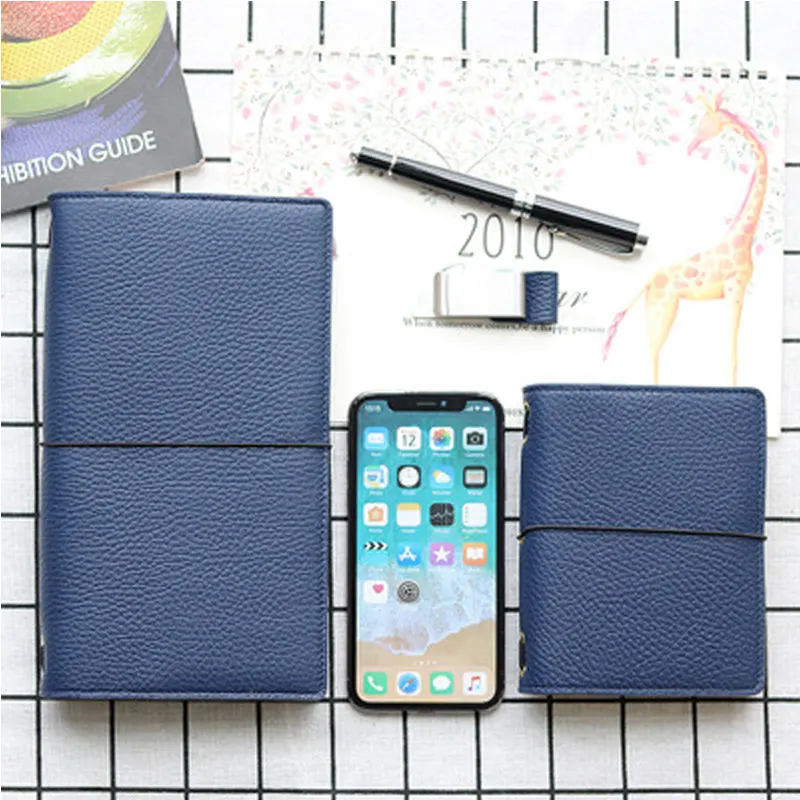 Yiwi 100% Genuine Leather Traveler's Notebook travel Diary Journal Vintage Handmade Cowhide Gift planner | Канцтовары для офиса