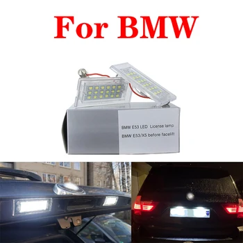 

2 Pieces Led License Number Plate Light Lamp For BMW X5 E53 1999 2000 2001 2002 2003 2004 2005 2006 2007 2008 2009 2010 X3 E83