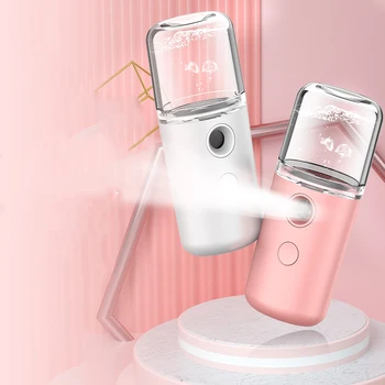 

Mini Portable Humidifier Nano Mister Facial Steamer Device Beauty Spray Hydrating Apparatus Cold Spray USB Rechargeable 30ml