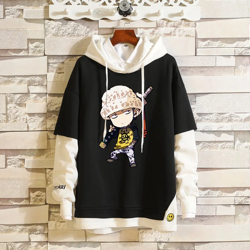 One Piece Luffy Cosplay Hoodies Roronoa Zoro Sweatshirt Patch Hooded Sweater Chopper Adult Unisex Spring and Autumn Costume0 (10)