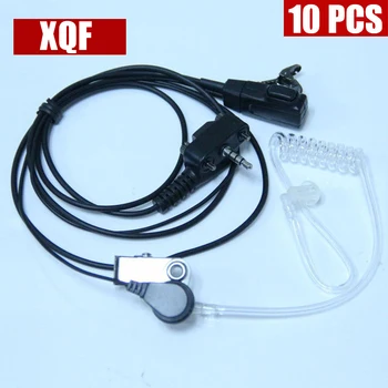 

XQF 10PCS Covert Acoustic Tube Bodyguard Earpiece Headset with Microphone for Yaesu Vertex Radio VX-231