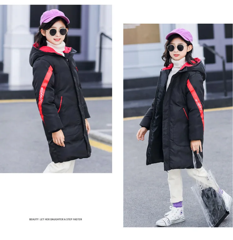 Jacket For Girls New Winter Children's Clothing Boys Hooded Parkas Girls Down Cotton Thicken Coat Outerwear Teenage Kid Clothes