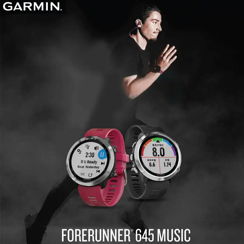Оригинальные мужские Смарт часы Garmin Forerunner 645 с функцией воспроизведения музыки GPS