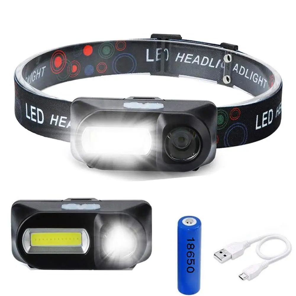 

Meijuner Headlamps XPE+COB LED Flashlight Head Multi-function USB Charging Headlights For Outdoors Camping FishingB031