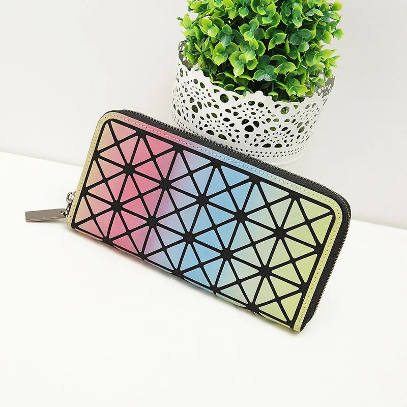 

2019 New Style Purse Women's Long Bag Fashion Clutch Bag Rhombus Triangular Square WOMEN'S Bag