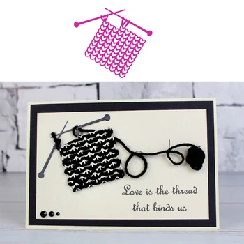 

Creative Handmade Needlework Knitted Sweater Heart-shaped Decoration Metal Cutting Dies For DIY Scrapbooking Album Cards 2019