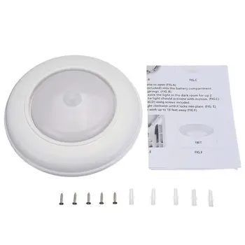 

17LEDs PIR Sensor Infrared Ceiling Light Battery livingroom lights Lamp Human Bo